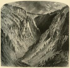 Cañon of the Yellowstone 1872. Creator: Alfred Harral