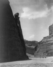 Cañón shadows-Navaho, c1906. Creator: Edward Sheriff Curtis