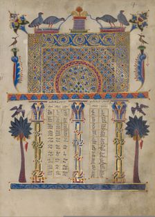Canon Table Page; Zeyt'un Gospels, 1256. Creator: T'oros Roslin