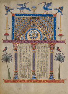 Canon Table Page; Zeyt'un Gospels, 1256. Creator: T'oros Roslin