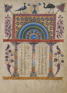 Canon Table Page; Zeyt'un Gospels, 1256. Creator: T'oros Roslin