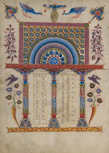 Canon Table Page; Zeyt'un Gospels, 1256. Creator: T'oros Roslin