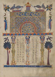 Canon Table Page; Zeyt'un Gospels, 1256. Creator: T'oros Roslin