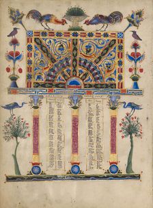 Canon Table Page; Zeyt'un Gospels, 1256. Creator: T'oros Roslin