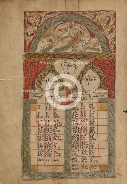 Canon Table Page; Gospel Book, 1386. Creator: Unknown.