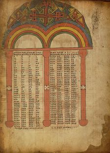 Canon Table Page; ; Gospel Book, about 1480-1520. Creator: Unknown