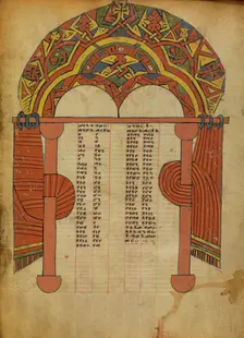 Canon Table Page; Gospel Book, about 1480-1520. Creator: Unknown