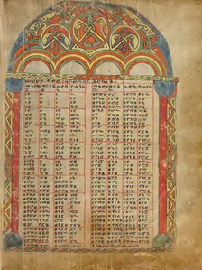 Canon Table Page; Gospel Book, about 1504-1505. Creator: Unknown