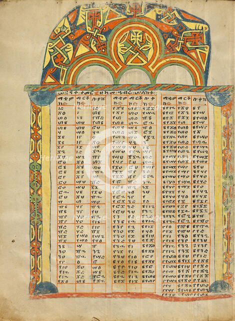 Canon Table Page; Gospel Book, about 1504-1505. Creator: Unknown.