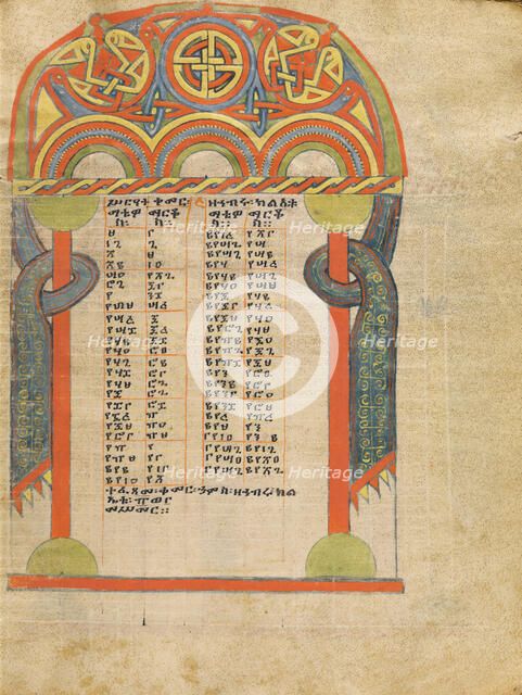 Canon Table Page; Gospel Book, about 1504-1505. Creator: Unknown.