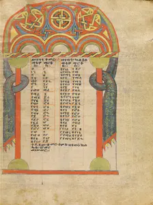 Canon Table Page; Gospel Book, about 1504-1505. Creator: Unknown