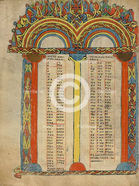 Canon Table Page; Gospel Book, about 1504-1505. Creator: Unknown.
