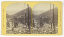 Cañon, Valley of the Conejos River, looking south from vicinity of "Lost Lakes", 1874. Creator: Tim O'Sullivan