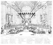 Canonisation of Saints in St Peter's Church, Rome, 1712.Artist: T Brown