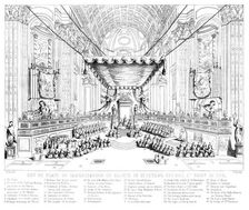 Canonisation of Saints in St Peter's Church, Rome, 1712.Artist: T Brown