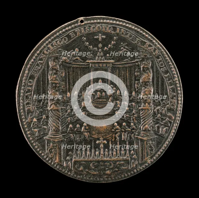Canonization of Saint Francis of Sales in Saint Peter's [reverse], 1665. Creator: Gaspare Morone Mola.