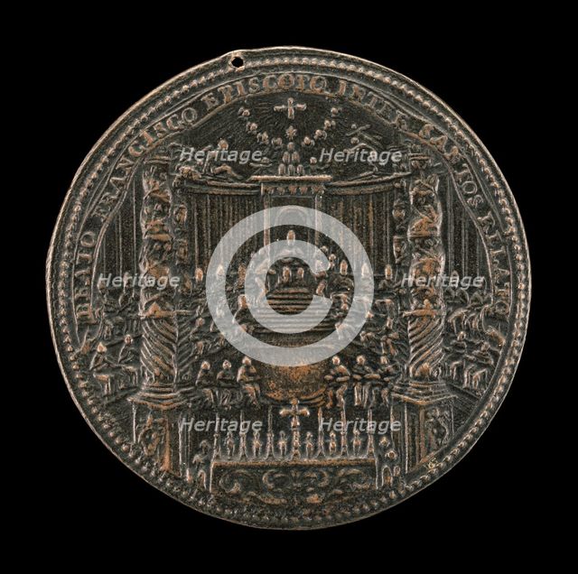 Canonization of Saint Francis of Sales in Saint Peter's [reverse], 1665. Creator: Gaspare Morone Mola.