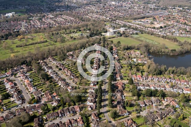 Canons Drive and the landscape park at Canons Park, Harrow, London, 2018. Creator: Historic England Staff Photographer.