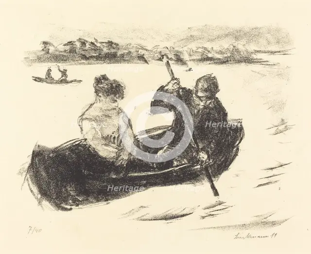 Canoeing, 1919. Creator: Max Liebermann.