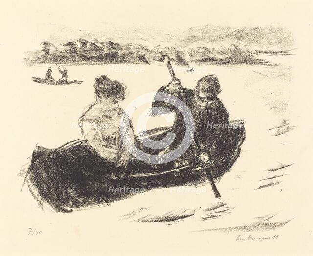 Canoeing, 1919. Creator: Max Liebermann.