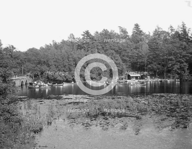 Canoeing on Charles River, Charles River Reservation, Mass., c1906. Creator: Unknown.