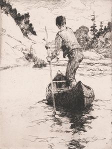 Canoeman, 1919. Creator: Frank Weston Benson