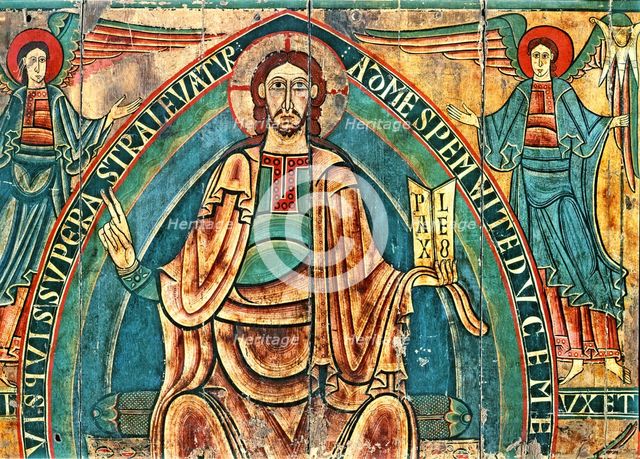 Canopy of Ribes de Freser (Ripollés), fragment of the 'Pantocrator'.