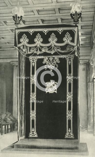 'Canopy in the Throne Room, Government House', 1925. Creator: Unknown.