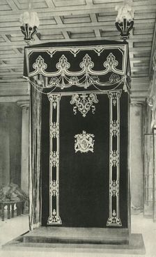 Canopy in the Throne Room, Government House 1925. Creator: Unknown