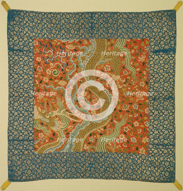 Canopy with Dragon Among Flowers, late 1100s. Creator: Unknown.