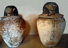Canopic vase in clay