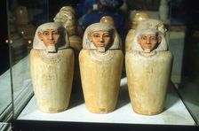 Canopic Jars, Ancient Egyptian, 26th dynasty, 664-525 BC