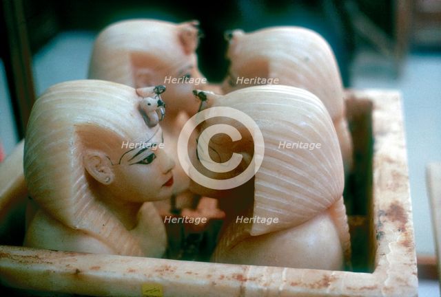 Canopic Jars from the Tomb of Tutankhamun. Artist: Unknown