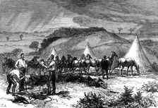 Cannock Chase Manoeuvres: camp of the Royal Engineers, Oak Edge Park, 1873. Creator: Unknown