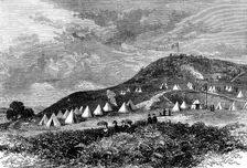 Cannock Chase Manoeuvres: General Lyson's head-quarters, Etching Hill, Rugeley, 1873. Creator: Unknown