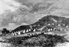 Cannock Chase Manoeuvres: General Lyson's head-quarters, Etching Hill, Rugeley, 1873. Creator: Unknown