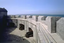 Cannon at Portland Castle, Weymouth, Dorset, 1998. Artist: J Bailey