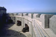 Cannon at Portland Castle, Weymouth, Dorset, 1998. Artist: J Bailey
