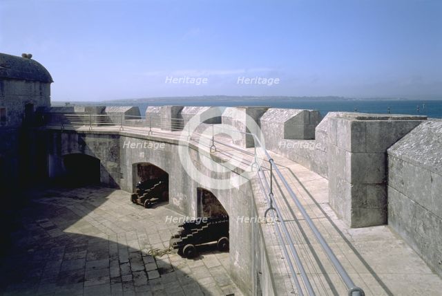 Cannon at Portland Castle, Weymouth, Dorset, 1998. Artist: J Bailey