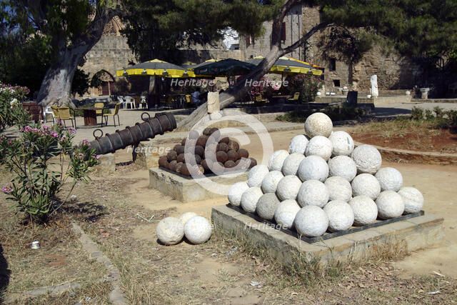 Cannon balls, North Cyprus.