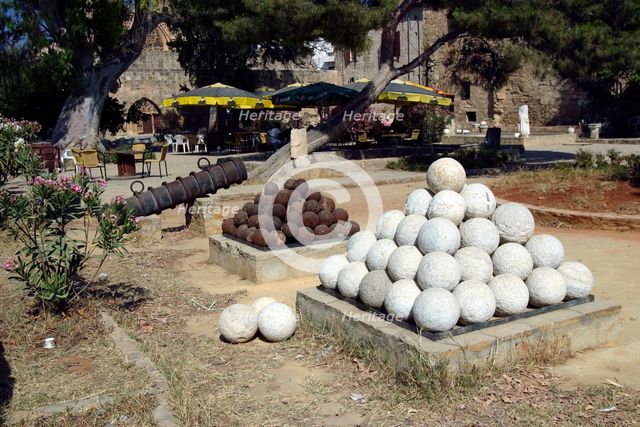 Cannon balls, North Cyprus. Creator: Peter Thompson.
