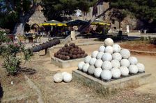 Cannon balls, North Cyprus. Creator: Peter Thompson