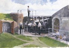 Cannon post, Pendennis Castle, Cornwall, 19th century, (1998). Artist: Ivan Lapper