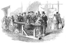 Cannon Revolver, exhibited in the Marine Museum, at Paris, 1854. Creator: Ebenezer Landells