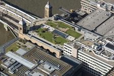 Cannon Street Railway Station and Cannon Bridge Roof Garden, London, 2018. Creator: Historic England Staff Photographer