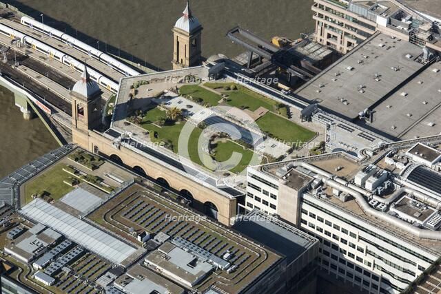 Cannon Street Railway Station and Cannon Bridge Roof Garden, London, 2018. Creator: Historic England Staff Photographer.