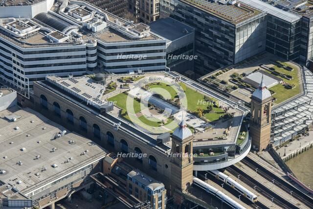 Cannon Street Station and Cannon Bridge Roof Garden, London, 2018. Creator: Historic England Staff Photographer.