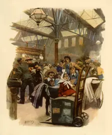 Cannon Street Station, c. 1900 (1945). Creator: Marcus