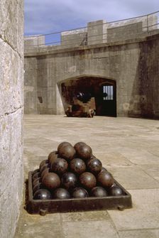 Cannonballs at Portland Castle, Weymouth, Dorset, 1998. Artist: J Bailey