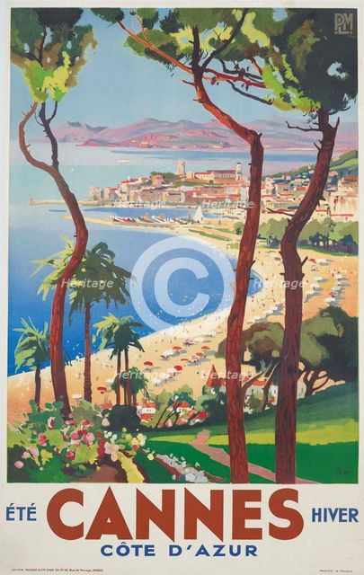 Cannes. Côte d'Azur, c1938. Creator: Peri, Lucien (1880-1948).